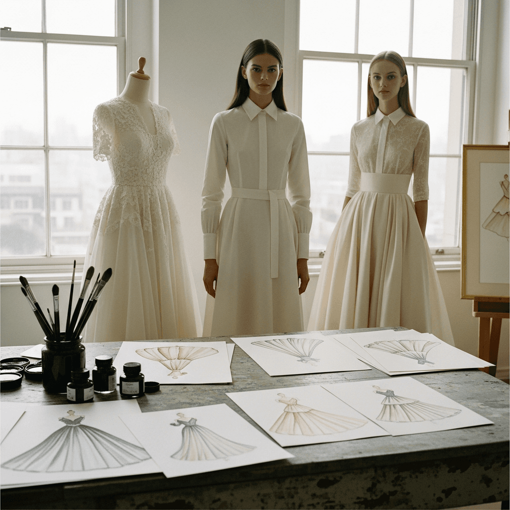 Сёстры-иллюстраторы интерпретируют couture осень 2026