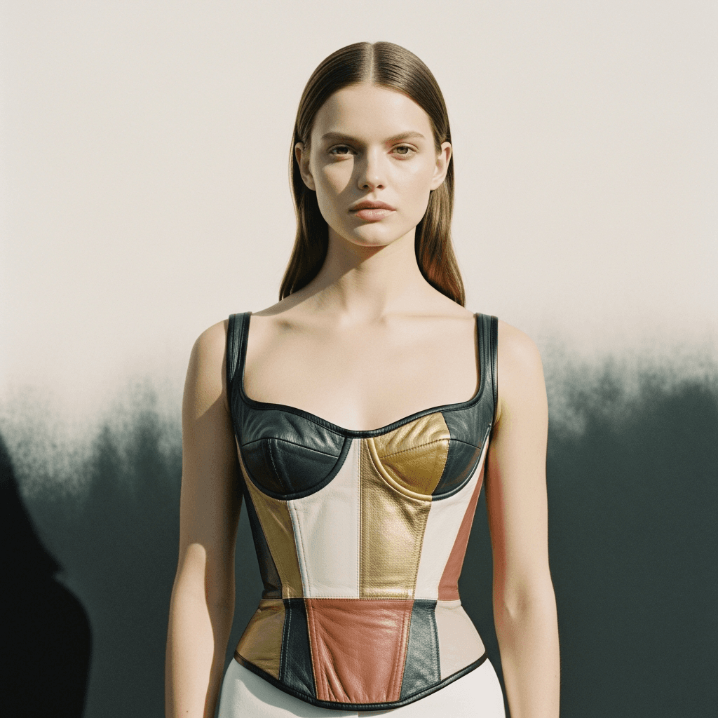 Аня Тейлор-Джой в винтажном кожаном корсете на Гран-при Формулы-1 в Японии