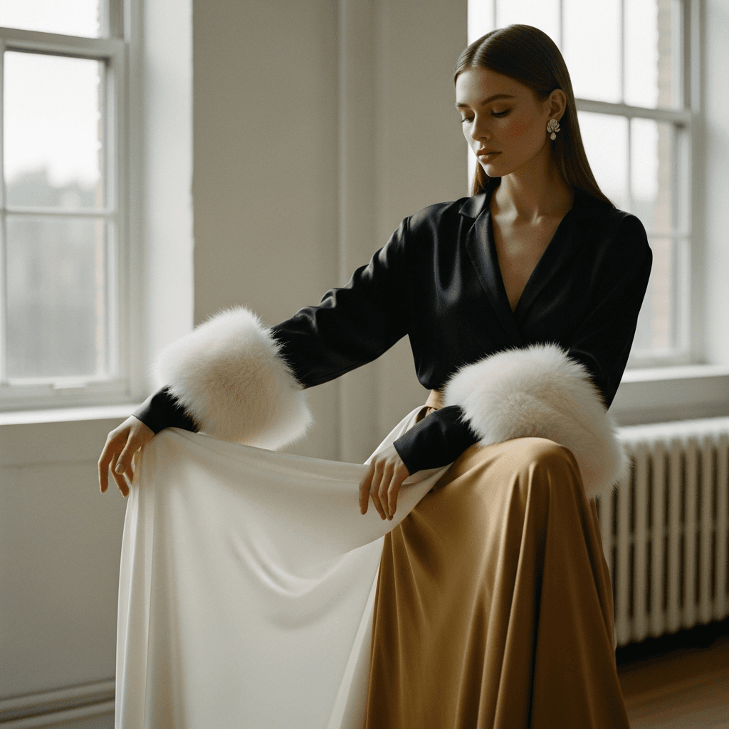 Зендая вводит меховую отделку в свадебную моду